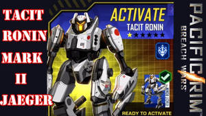 Tactical Ronin Mark II Jaeger機甲準備在《悍戰太平洋》遊戲界面中啟動。