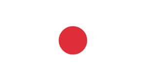 白色背景上帶有紅色圓圈的日本國旗