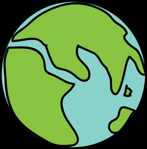 風格化地球插圖