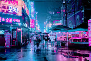 粉紅城市 — 螢光粉紅 壁紙