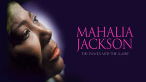Mahalia Jackson 肖像，附聚光燈和專輯標題文字