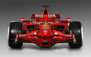 紅色法拉利F1賽車正面視圖在反光工作室地板上。 — 4K 法拉利 壁紙