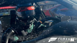 Forza Motorsport遊戲中雪中的賽車手