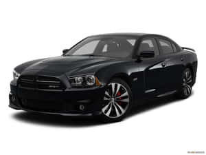 黑色Dodge Charger SRT轎車，配備銀色制動卡鉗和合金輪圈。