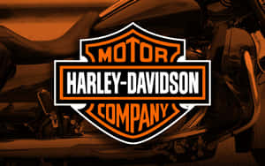 Harley-Davidson 摩托車標誌，採用橙色和黑色配色方案。