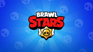 Brawl Stars 遊戲標誌，紅色文字和骷髏標誌在藍色背景上。