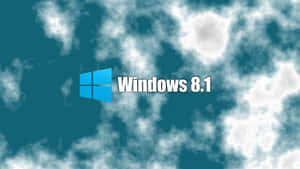 Windows 8.1 標誌在雲天背景上