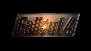 深色背景上帶有發光閃電的 Fallout 4 遊戲標誌