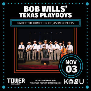 Bob Wills' Texas Playboys 樂隊於11月3日在 Tower Theatre 音樂會的海報。 — 荷里活 GIF 壁紙