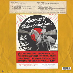 Bob Wills and his Texas Playboys的復古專輯封面，騎馬的牛仔。 — 荷里活 GIF 壁紙