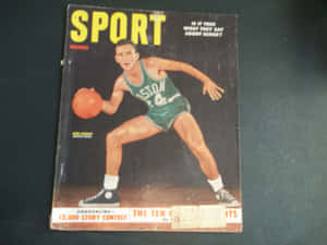 復古SPORT雜誌封面，Bob Cousy身穿波士頓塞爾特人隊服運球。 — 籃球 壁紙