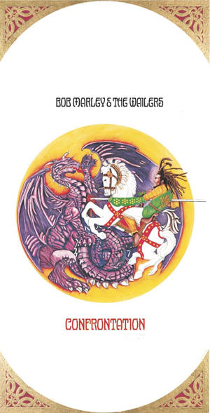 專輯封面藝術，展示了一位騎馬的戰士與巨龍戰鬥。