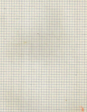 帶有藍色網格線的污漬方格紙特寫。