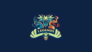 一個色彩繽紛的遊戲標誌，包含三個傳說生物和「legends」字樣。