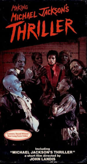 米高積遜與喪屍舞者出現在《Thriller》的VHS封面上。