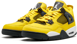 黃色Air Jordan 4運動鞋