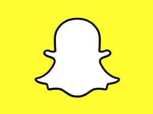黃色背景上的Snapchat鬼魂標誌