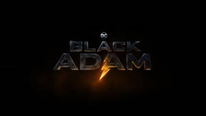 帶有閃電的 Black Adam 電影標題標誌 — Dc 漫畫 GIF 壁紙