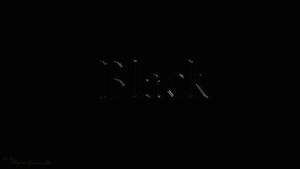 以暗黑數位風格照亮嘅Black字樣。