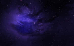 夜空中充滿星星的紫色星雲。 — 淺紫色動態圖片 壁紙