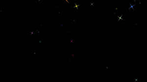 色彩繽紛的星星散落在黑暗的宇宙背景上。 — 極光 壁紙
