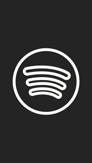 黑色背景上的Spotify標誌