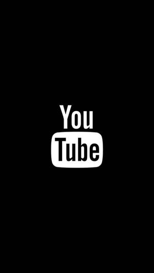 黑色背景上的 YouTube 標誌 — YouTube 壁紙