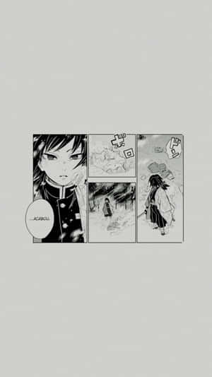 漫畫面板中角色在雪景中說 'ACABOU'。 — 漫畫 壁紙