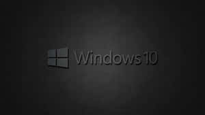 深色紋理背景上的 Windows 10 標誌