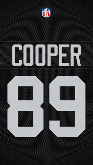 黑色NFL美式足球球衣，印有球員名字Cooper和號碼89。 — 亞當·布羅迪 壁紙