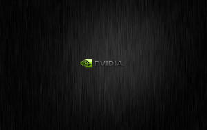 拉絲金屬背景上的 NVIDIA 標誌