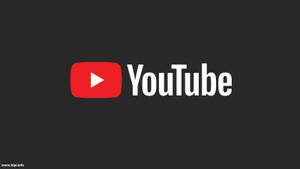 深灰色背景上帶有紅色播放按鈕和白色文字的YouTube標誌。
