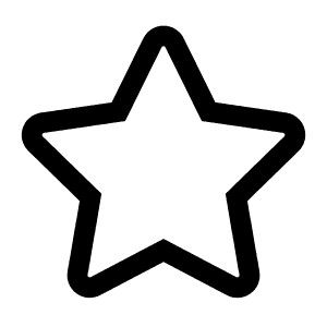 黑色五角星圖標