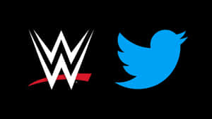 WWE和Twitter標誌並排在黑色背景上。 — 蝙蝠俠標誌 壁紙