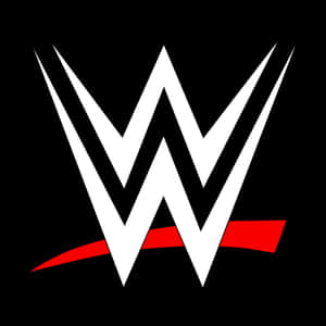 黑色背景上白色和紅色的WWE摔角標誌。 — WWE GIF 壁紙