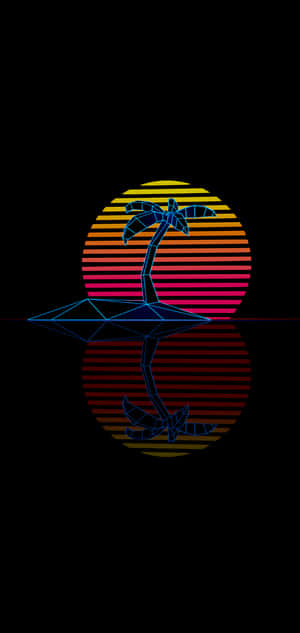 最佳OLED背景 — 棕櫚樹 GIF 壁紙