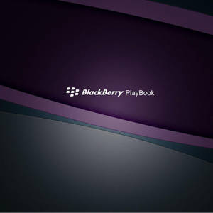 BlackBerry PlayBook 標誌在紫色和灰色的抽象背景上。 — 淺紫色動態圖片 壁紙