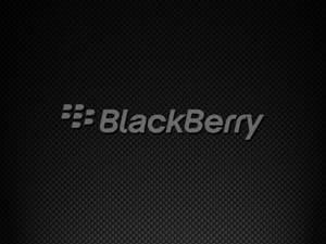 碳纖維紋理背景上的 BlackBerry 標誌 — 黑色電話 壁紙