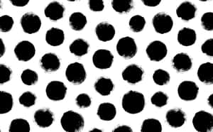 白色背景圖案上的黑色筆觸點