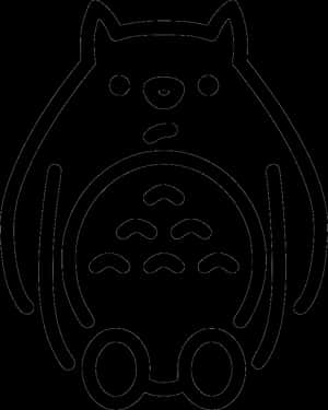 龍貓線條藝術