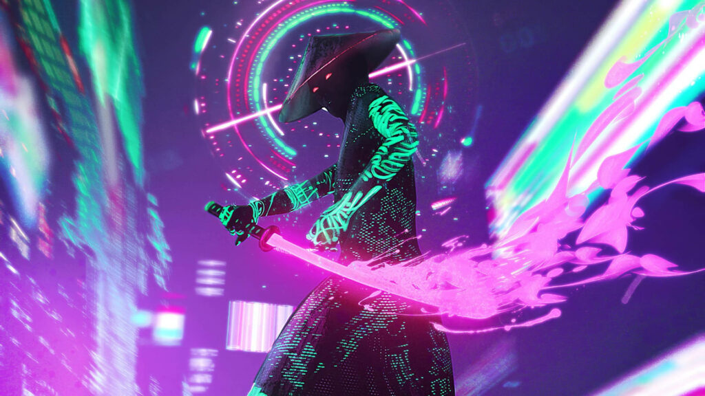 Cool Colorful Samurai Wallpaper