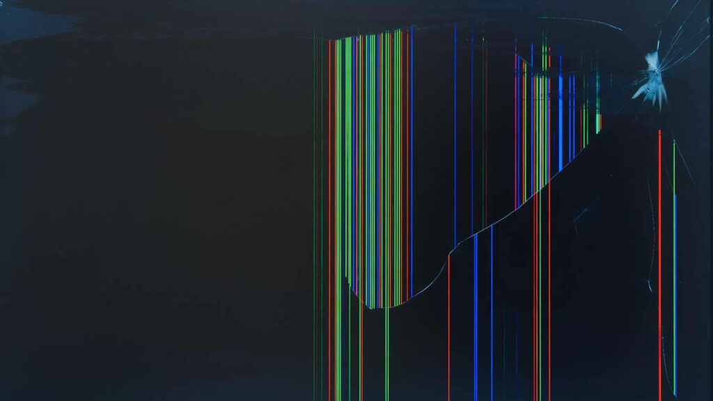 Vertical Broken Screen Lines Hd Wallpaper
