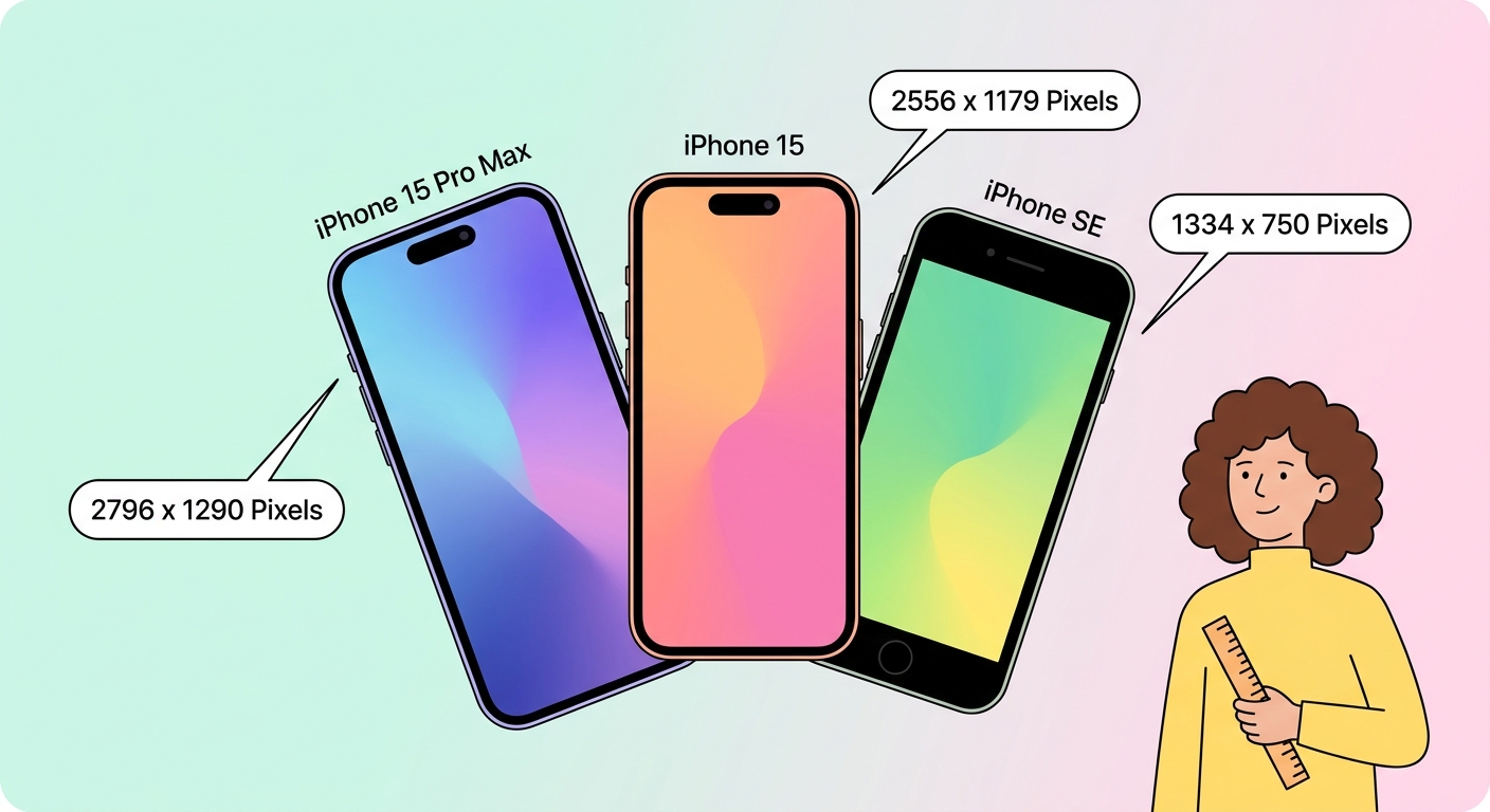 iPhone壁紙尺寸指南 — 所有機型